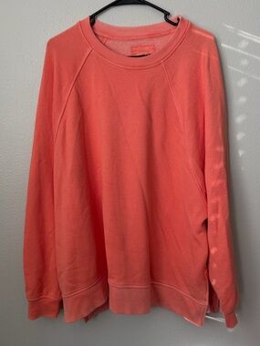 aerie Oversized Coral Crewneck Pullover Women’s XL